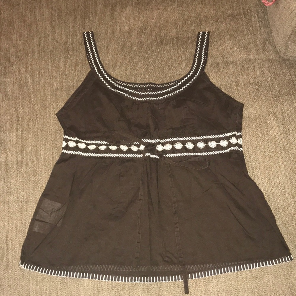 New Embroidered Tank Top
